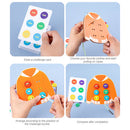 Beads Lacing Board Wooden Toys Kindergarten Montessori Educational Toys for Kids