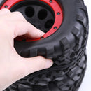 AUSTAR 2pcs 155mm Beadlock Wheel Rims Tires Sets for 1/8 RC Monster Truck