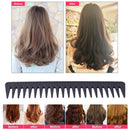 Professional Carbon Wide Tooth Comb Barber Salon Styling Anti-Static Brush