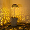 Solar Garden Lights aterproof Plug Umbrella Art Lamp Yard Decor (Bronze) Newly