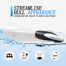 1/47 2.4GHz RC Racing Boat High Speed Double-sided Waterproof Ship White