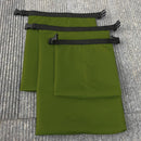 3pcs Coated Silicone Fabric Pressure Waterproof Dry Bag Pouch(Army Green) Newly