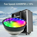 RGB LED CPU Cooler Fan Heatsink For Intel LGA1155 AM2+ Socket E9W8 F2M6