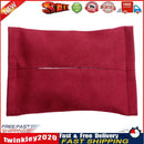 Car Tissue Box Auto Paper Towel Backseat Napkin Case Storage (Wine Red) Newly
