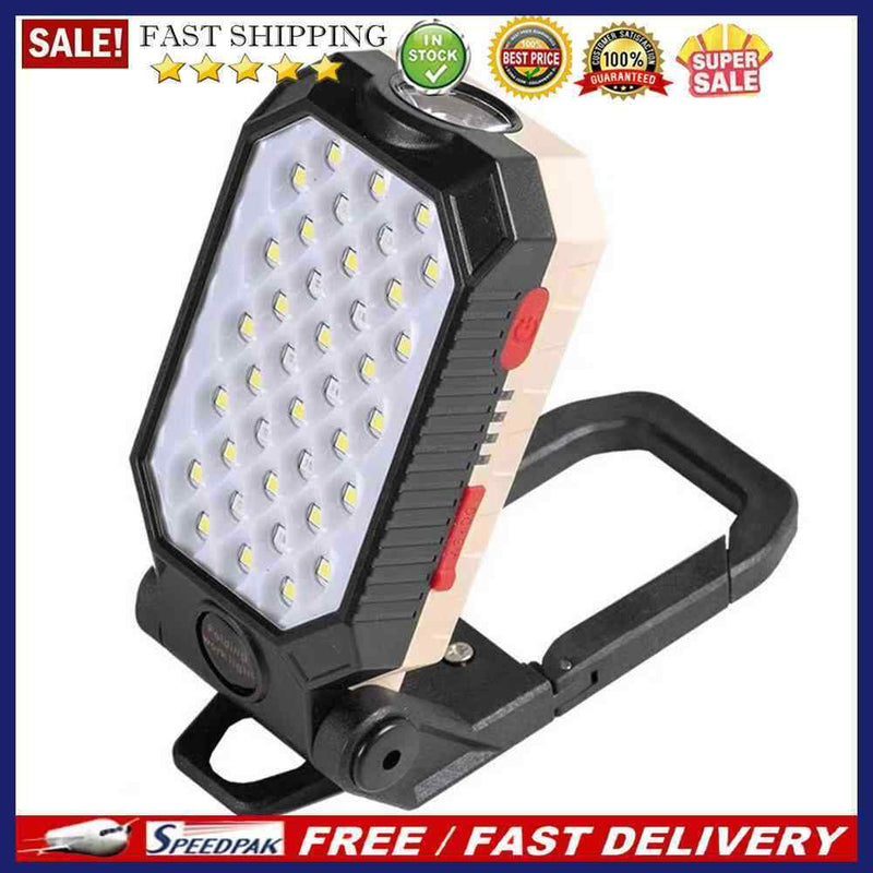 Camping Lantern Inspection Light 28 Eyes Magnetic Spotlight with Power Displa