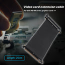 PCIe 3.0 16X Extension Cable 180 Degree 16X to 16X Ribbon Riser Card (25cm)