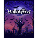 Halloween Cross and Hands Oil Paint By Number Kit Rimless Drawing Picture
