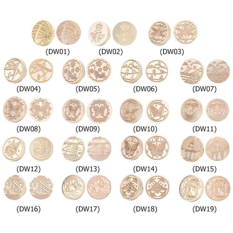 Animal Retro Wax Seal Stamp Head Fire Paint for Wedding Invitations (DW06)