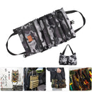 Roll Up Tool Storage Bag Outdoor Oxford Carrier Pouch (Camouflage Grey) Newly