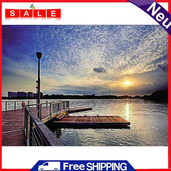 5D DIY Full Drill Diamond Painting Warm Sun View Cross Stitch Embroidery
