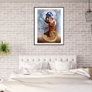 5D DIY Full Drill Round Shape Sun God Rhinestone Diamond Drawing Home Decoration