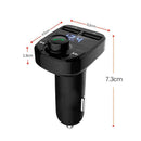 Handsfree 2 USB Charger Fast Charger Adapter Car Kit FM Transmitter MP3 Player