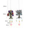 #A 2x Crystal Wind Chime Diamond Prisms Light Catchers Pendant Hanging Indoor De