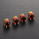 4x Universal Car Rhinestone Crown Wheel Tire Valve Caps Tyre Rim Stem Air Cov