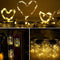 LED Solar Mason Jar Cap Lights Glass Bottle Lid String Lights Garden Decoration