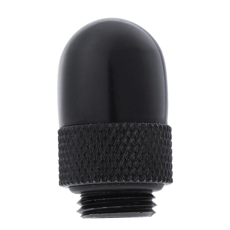 G1/4 Inner Outer Dual Thread 90 Degree Rotary Water Tube Connector(Black) Newly