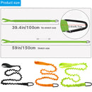 #A Elastic Canoe Paddle Leash Adjustable Tie Rope Stretchable Paddle Anti Lost R