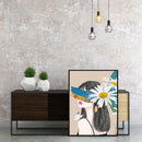 Frameless Girl with Flower Oil Paint By Numbers DIY Acrylic Handmade Handicraft