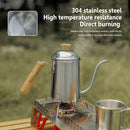 Pour Over Coffee Tea Drip Pot Wood Handle Drip Pour Over Coffee Household Pot Go