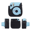 PU Leather Bag Case w/ Adjustable Shoulder Strap for Instax Mini 11 (Black)
