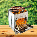 Lixada Folding Steel Wood Burning Stove Outdoor Picni B4H4 L1J1 Q2P3