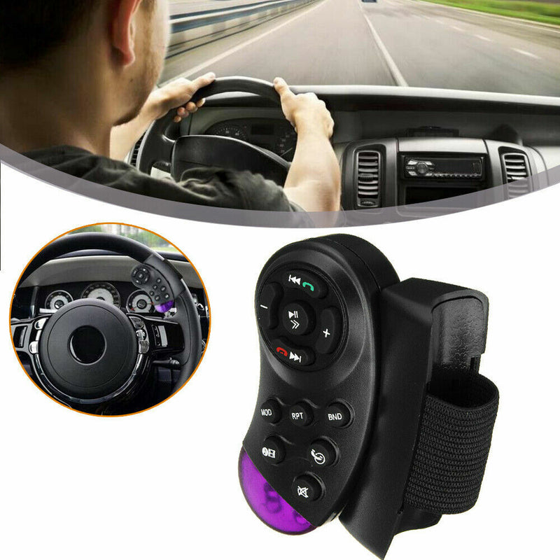 Wireless Car Steering Wheel Button Remote Control Bluetooth Stereo for Car MP5