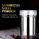 Stainless Steel Seasoning Shaker Bottle Sprinkle Coffee Powder Spices Jar