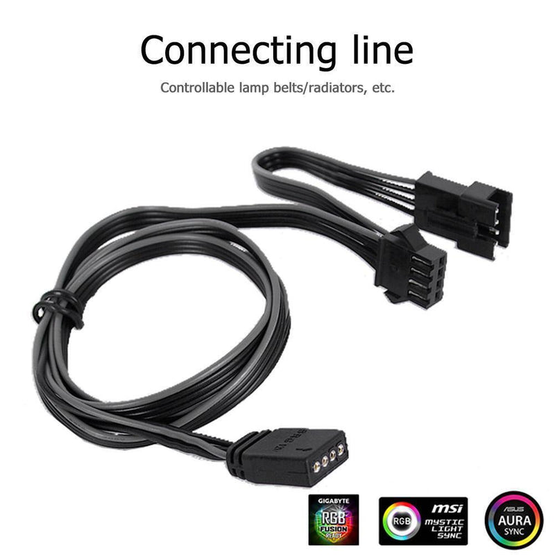 PHANTEKS 4Pin Wire 60cm Computer Case Fan Adapter Cable for GIGABYTE/MicroStar