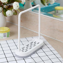 Kitchen Rag Sponge Storage Rack Dishcloth Drain Shelf Towel Hanger (Grey) Newly