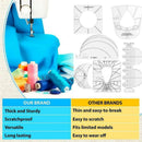 6*Quilting Templates Sewing Stencils Acrylic DIY Patchwork Sewing Ruler Tools#