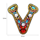 DIY Key Chain Diamond Painting Letters Women Bag Keyring Pendant Gift (V) Newly