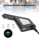 Laptop Car Charger 90W 20V 4.5A Power Adapter for Lenovo Thinkpad Notebook Newly