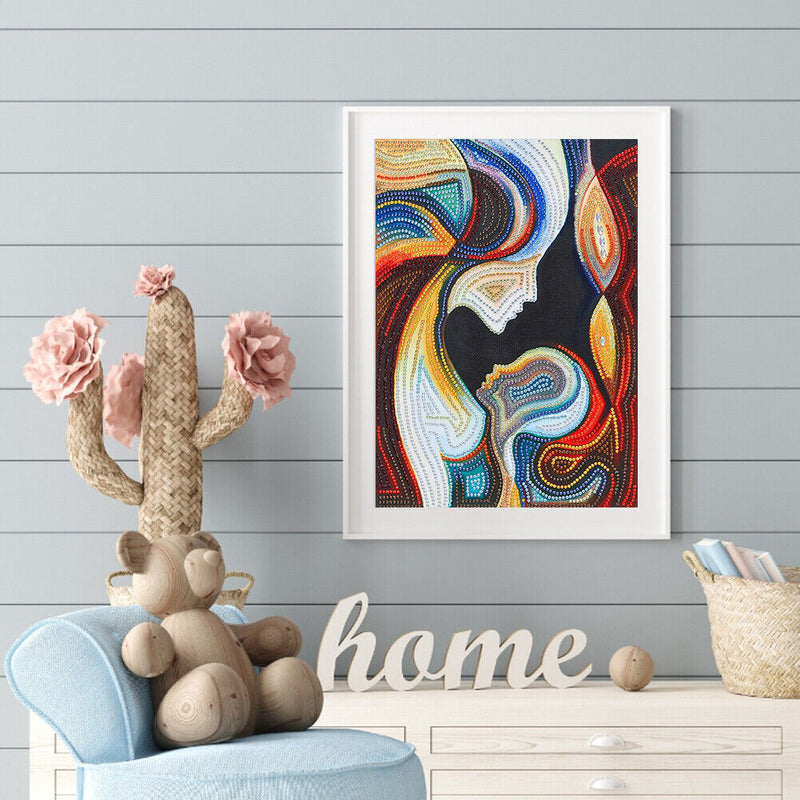 Partial Special Shape Drill Diamond Painting Mom Son Mosaic Rhinestone Draw