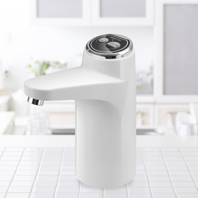 Touch Switch USB Charging Auto Drinking Water Pump Water Dispenser (White) Newly