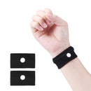 2pcs Morning Sickness Wrist Bands Anti Motion Sickness Wristband (Black)