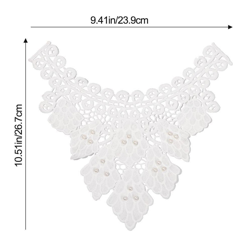 Embroidered Lace Lace Fabric Applique Embroidery Collar Neckline Accessories