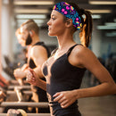Women Fitness Elastic Wide Headband Breathable Fashion Yoga Hair Band (1) Newly