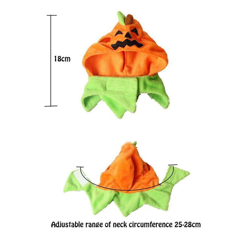 Dress Up Demon Pumpkin Pet Transformation Costume Halloween Pumpkin Hat
