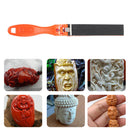 Sandpaper Polished Rod Clamp Ruler Abrasive Tool Grinding Clip Stick (L) Newly