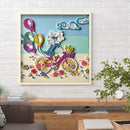 DIY Dress Girl Part Drill Special Shape Diamond Mosaic Painting Kit (Y203)