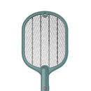 Electric Insect Swatter USB Rechargeable Led Light Mosquito Killer (Green) Newly