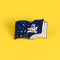 Whale Lapel Pin Corsage Collar Badge Enamel Cartoon Brooch "I Love You 3000"