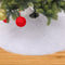 Christmas Tree Skirt White Long Plush Tree Carpet for Living Room Bedroom Garden