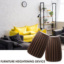 2x Bed Stabilizer Headboard Stoppers Anti-shake Frame Tool (L Dark Brown) Newly