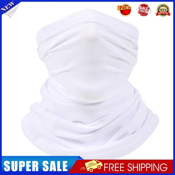 Cycling Camping Neck Tube Scarf Ice Silk Outdoor Running Bandana (white)