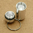 Keyring Tablets Medicine Container Pill Box Aluminium Drug Holder Key L3W5 V8Z3