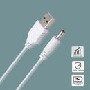 USB Type A Male to 3.5x1.35mm 5V DC Barrel Connector Power Cable for Hub USB Fan
