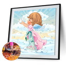 Full Round Drill Diamond Painting Kit Angel Girl Rhinestone Drawing Home Decor