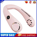 3000mAh LED Digital Air Cooling Hanging Neck Bladeless Sports Fans (Pink)