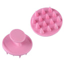 Silicone Shower Hair Washing Comb Brush Head Scalp Massage Brush (Pink) Newly